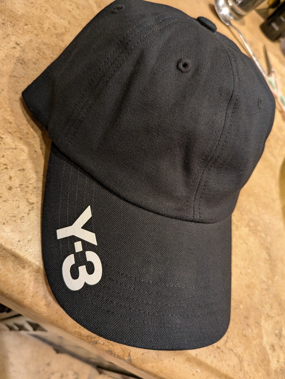 NWOT Y-3 Adidas Yohji Yamamoto 2020 CH1 Cap Hat GK3127 Deadstock Black Archive - Picture 3 of 14